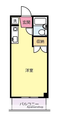 フェリーチェ川崎(ワンルーム/4階)の間取り写真