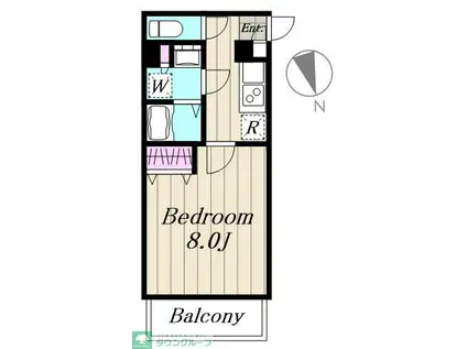 ルネサンスコート上北沢フロント(1K/4階)の間取り写真