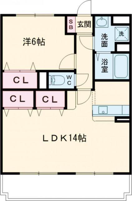エスペランサ・アイ(1LDK/1階)の間取り写真