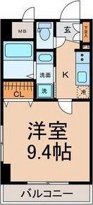AXIS MEISEI(1K/4階)の間取り写真