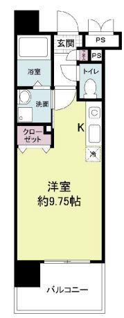 アーバンパーク天神東(ワンルーム/4階)の間取り写真
