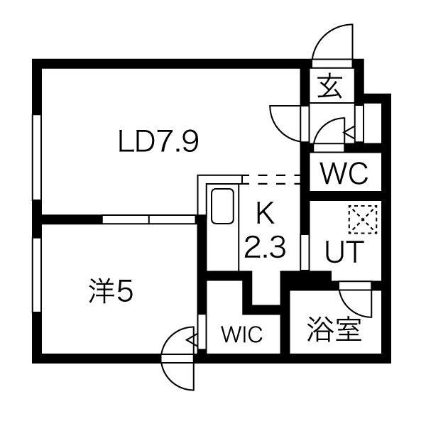 FROM PREMIERE(1LDK/3階)の間取り写真