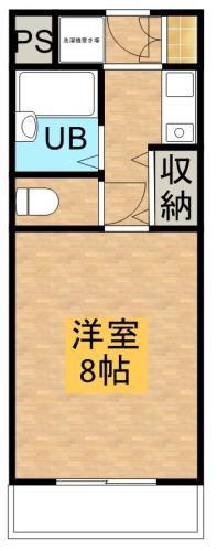 ラヴィアン21(1K/3階)の間取り写真