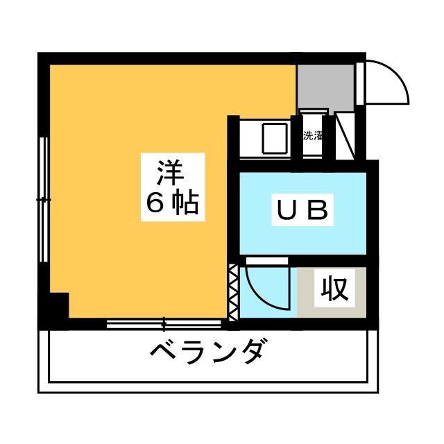 アーバンコート西谷(ワンルーム/3階)の間取り写真