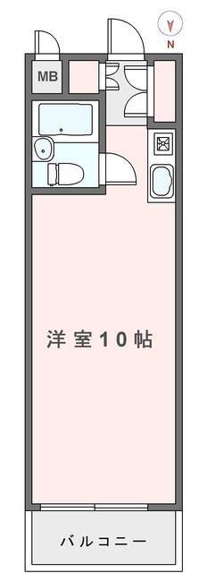 藤和芝コープ(ワンルーム/5階)の間取り写真