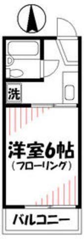 大島コーポラス(1K/2階)の間取り写真