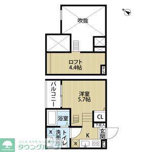 TR NA NG(ワンルーム/2階)の間取り写真