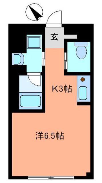 LAULE′A(ワンルーム/1階)の間取り写真