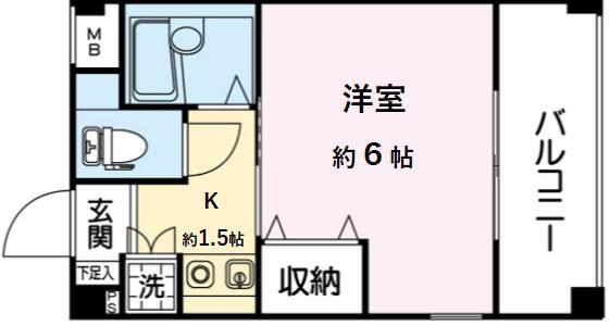 マ・メゾン南池袋(1K/3階)の間取り写真