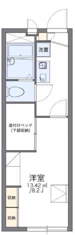 レオパレス秋桜22(1K/1階)の間取り写真