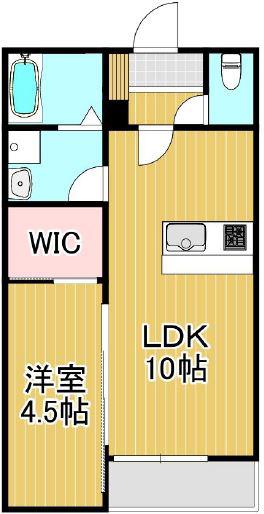 BRAVE BASE合川(1LDK/2階)の間取り写真
