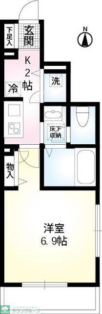 メゾン南町田(1K/1階)の間取り写真