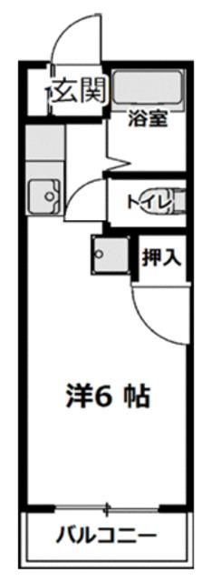 ジュネス3(ワンルーム/1階)の間取り写真