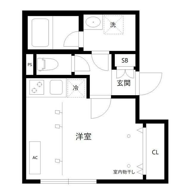 LEGALAND大岡山ANNEX(ワンルーム/3階)の間取り写真