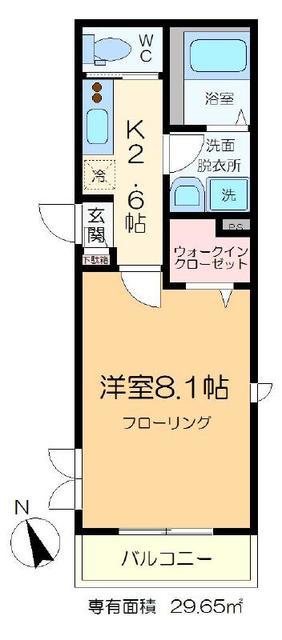 エーデルハイム旭(1K/3階)の間取り写真