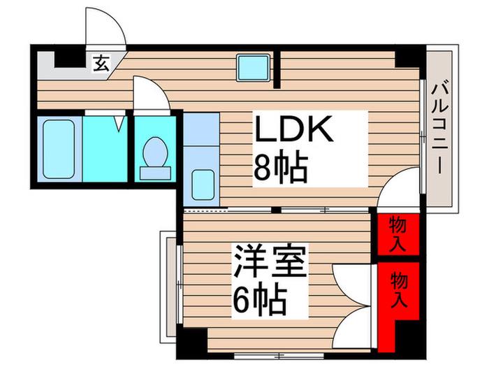 メゾンプチ(1LDK/1階)の間取り写真