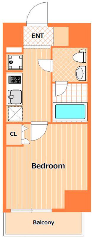 SHOKEN RESIDENCE横浜戸部II(1K/10階)の間取り写真