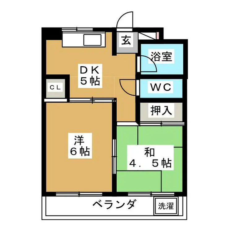 第3吉岡マンション 1階階 間取り