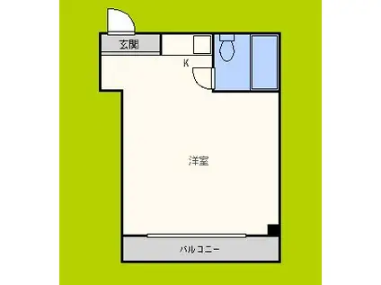 コーポ関目(ワンルーム/5階)の間取り写真