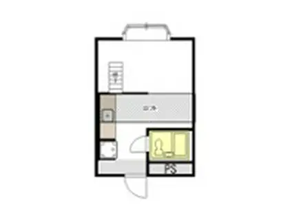 おもちハウス(ワンルーム/2階)の間取り写真