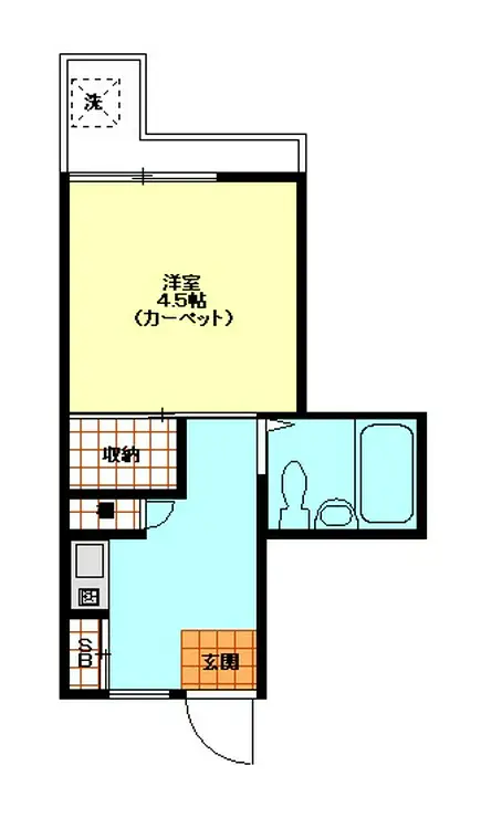 サンゼル田柄3 2階階 間取り