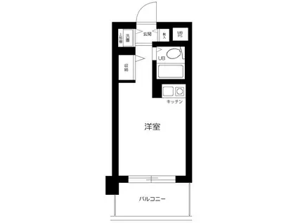 日神パレス平和島(ワンルーム/5階)の間取り写真