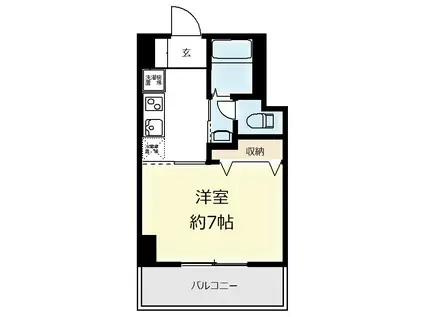 オアーゼ梅田東(1K/5階)の間取り写真