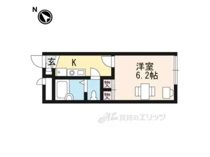 レオパレスHIBIKI(1K/2階)の間取り写真