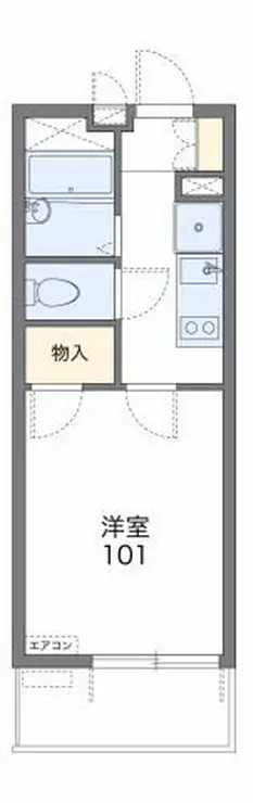 レオパレスNEXTII 2階階 間取り