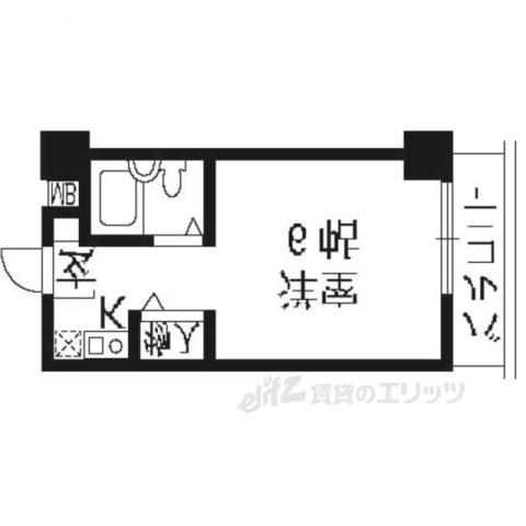 ドリーム吉兆(1K/2階)の間取り写真