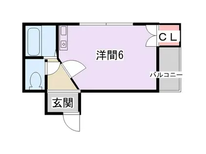 プレアール寝屋川緑町II(ワンルーム/2階)の間取り写真