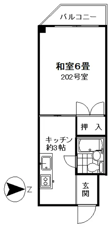 パークサイドマンション 3階階 間取り