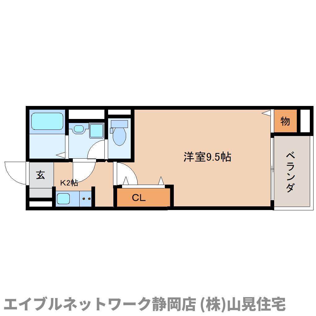 レジみん春日(1K/2階)の間取り写真