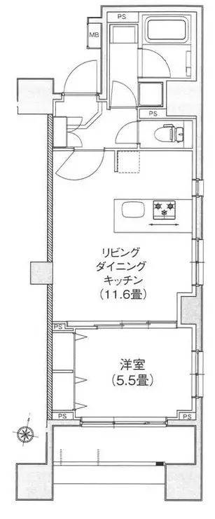 アイルイムーブル向島 7階階 間取り