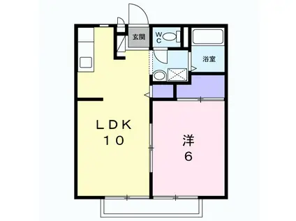 エンドウハイツ(1LDK/2階)の間取り写真