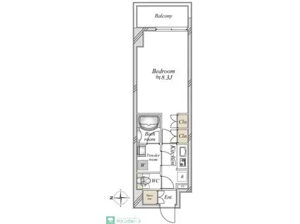 NIDO ASAKUSA(1K/7階)の間取り写真