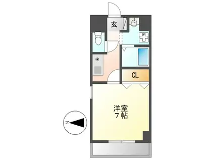 SH丸の内(1K/4階)の間取り写真