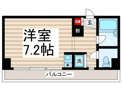 ジャネットビル(ワンルーム/6階)の間取り写真