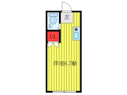 サン・ジュンコ(ワンルーム/2階)の間取り写真