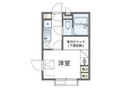 コーラル子安(1K/2階)の間取り写真