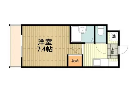 カレッジスクエア日野(1K/3階)の間取り写真