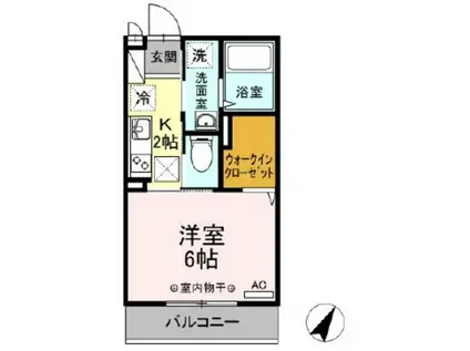 SIGNATURE 05 片倉レジデンス(1K/1階)の間取り写真