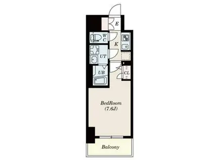 S-RESIDENCE葵1月中契約開始までAD3 ・FR2の(1K/15階)の間取り写真