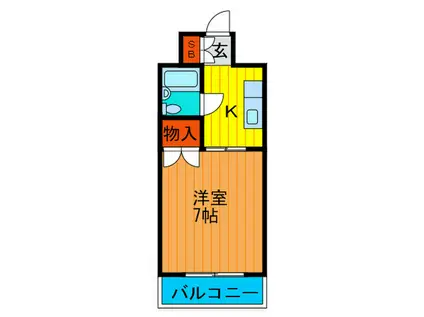 DO十三東(1K/6階)の間取り写真