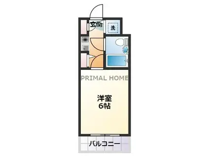 ステラコート横浜白楽(1K/7階)の間取り写真