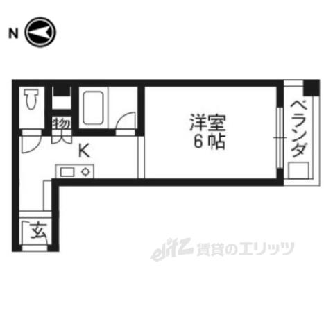 ダイシンFビル(1K/4階)の間取り写真