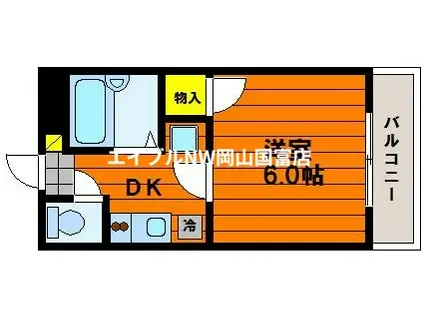 メゾン・ド・ベル・プレII号館(1K/2階)の間取り写真