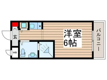 リエス習志野台(ワンルーム/4階)の間取り写真