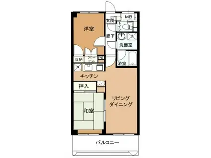 プラムNT(2LDK/2階)の間取り写真