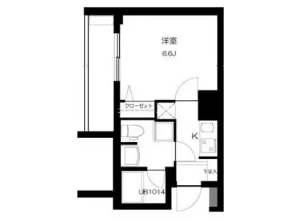 T&G神田マンション(1K/9階)の間取り写真